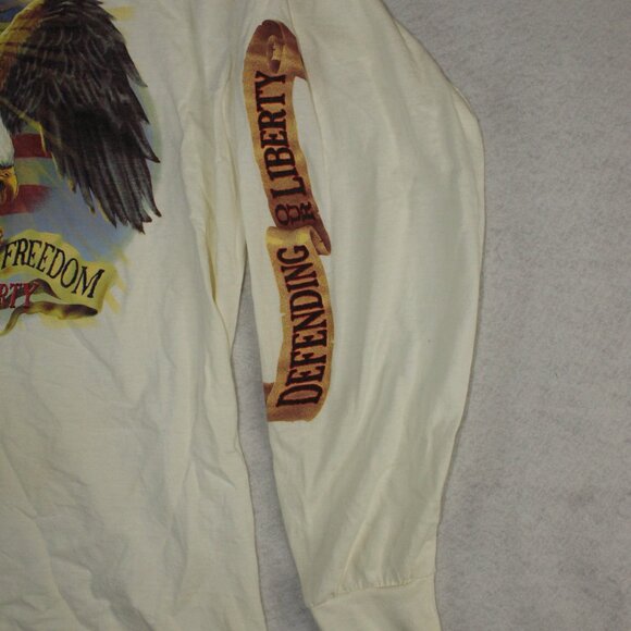 Vintage Long sleeve T-Shirt "Defending Our Liberty". Men's Size Large. - Picture 2 of 9